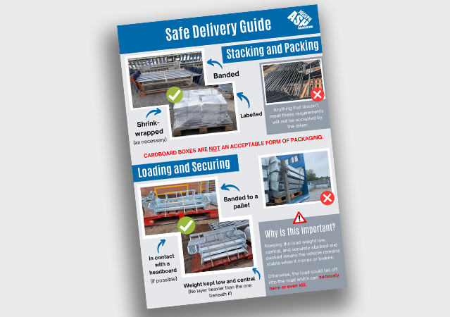 Safe Deliveries Poster Premier Galvanizing